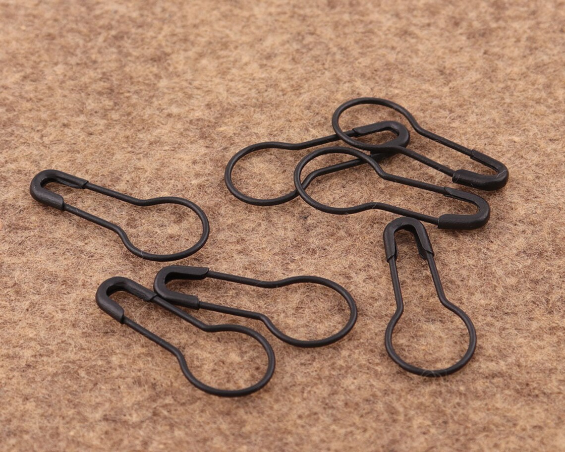 Black Bulb Safety Pins 200pcs 219mm Mini Bulb Safety Pins Etsy