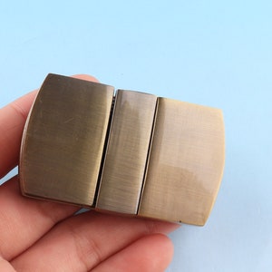 Bronze Purse lock 50mm Turn Lock Metal Box Lock Latch Lock High Quality Twist Trunk Clutch Lock Leather Hardware