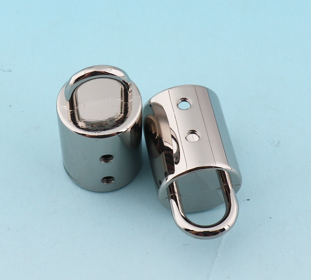 Silver End Caps 6 Pcs 15 Mm(in) Barrier Rope Hook Barrier Rope Fittings ...