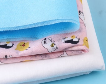 1m-5m Non Woven Fabric Non Woven Mask Filter Blue/Pink Spunlace Mask Making White Skin-friendly Nonwovens