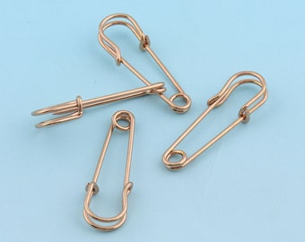 Gold Safety Pins 100pcs 30*7mm Charming Safety Pins Metal Pins Brooch Safety Pins Sewing Safety Pins Supply