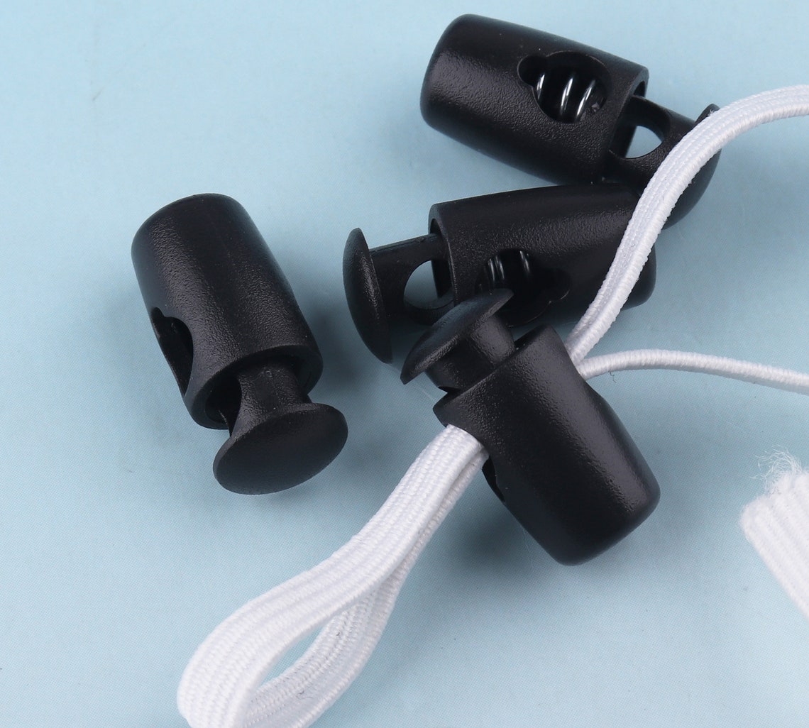 30500pcs Mini Rope Cord Stopper 17mm Black Cord Locks for Etsy
