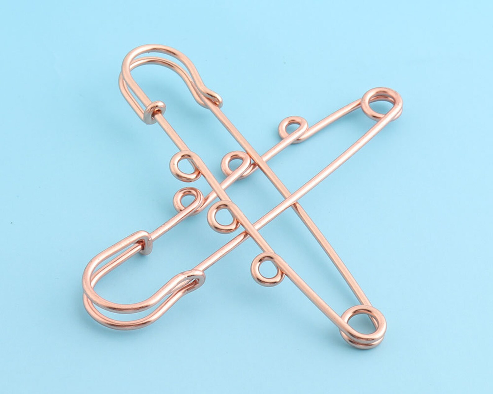 Rose Gold Safety Pins 15pcs 7813mm Large Charming Safety Pins Etsy
