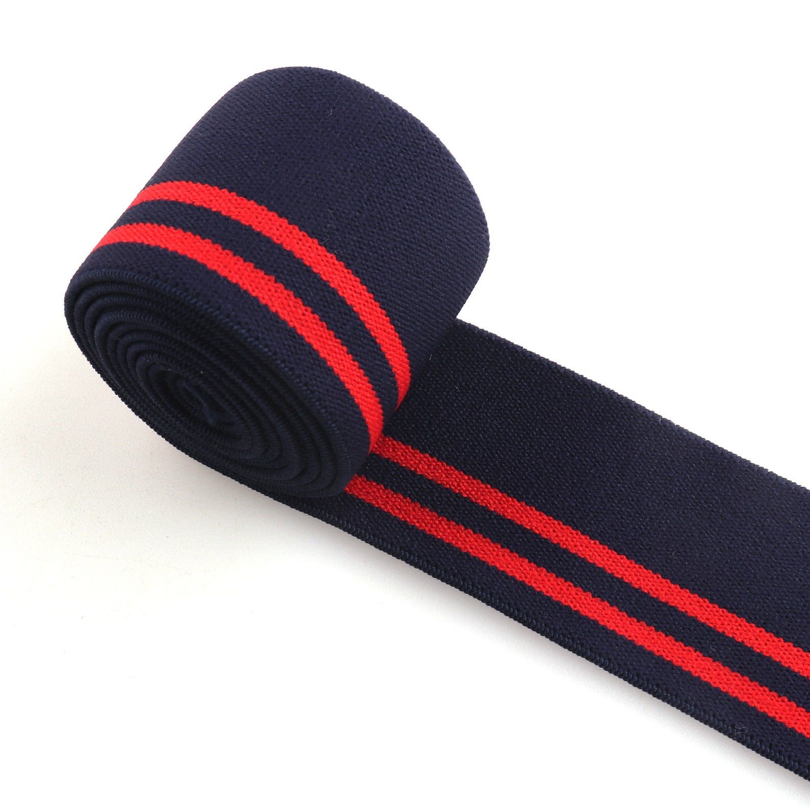 Soft Elastic bing Strap 1.5inches Red Elastic Band Stripes Etsy
