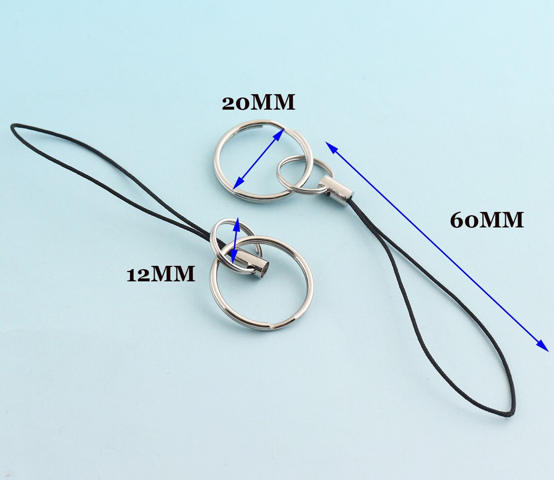 30pcs 85mm Cell Phone Strap Black Cell Phone Accessory Cell Etsy