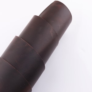 Dark Coffee Natural Leather Pieces Genuine Leather sheets Cow Skin Leather Crafts Real Leather Supplies DIY Leather Scrap for Jewelry