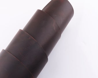 ダークコーヒー色の天然皮革ピース、本革シート、牛革、革工芸品、本物の皮革用品、ジュエリー用のDIY皮革スクラップ