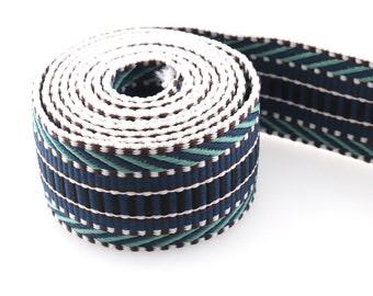38mm Cotton Webbing Stripe Webbing Fabric Webbing Belt Strap Handbag Strap Canvas Webbing Bag strap Dog webbing Collar