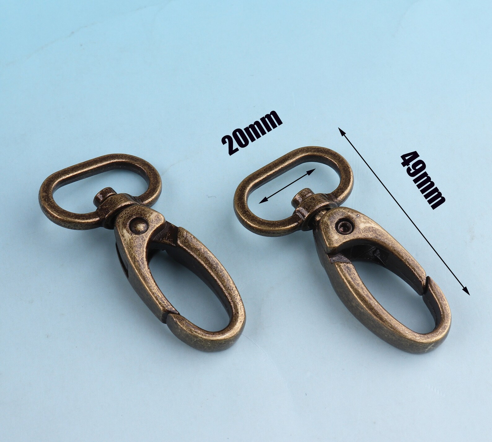 Swivel Clasp 620 Pcs 4925 Mm Bronze Snap Hook Swivel Clips Etsy