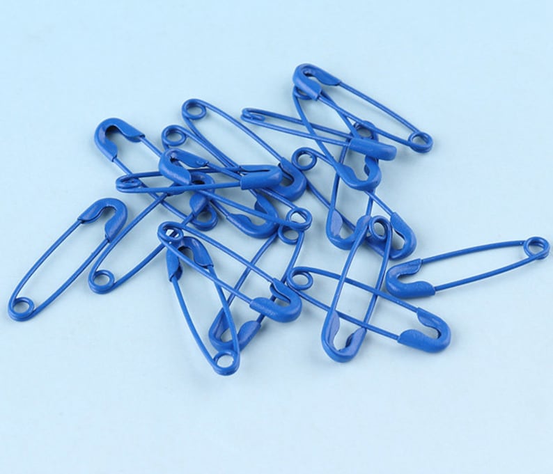 Mini Safety Pins 100300 Pcs 194 Mm Rainbow Brooch Safety Etsy