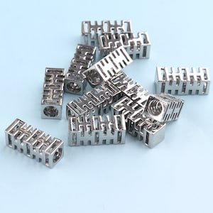 Silver Shoelace Tips 6-10pcs 3mm Shoelace Bullets Metal Aglets Tube Clasps Rope Cord Ends Cord Finish Ends Metal End Tips End Stopper