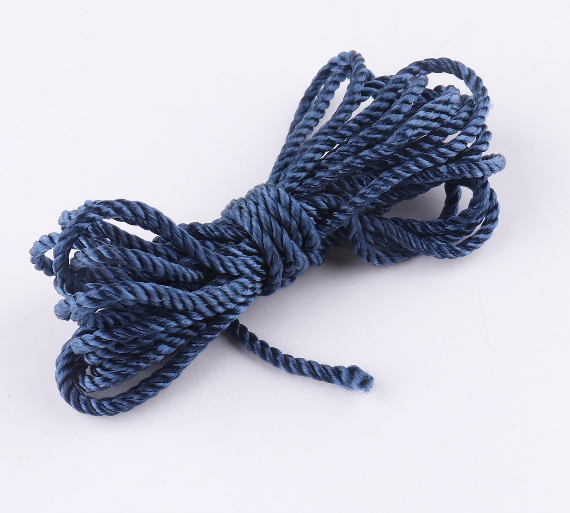 Fabric Rope 1.5mm 20m Navy Blue Hemp Cord Synthetic Rope for Etsy