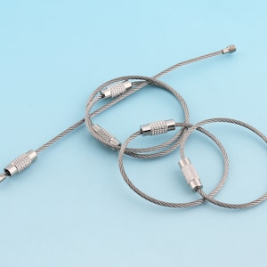 Wire Key Ring Wire Keychain Key Ring 15pcs Large Key Fob Ring Stainless ...