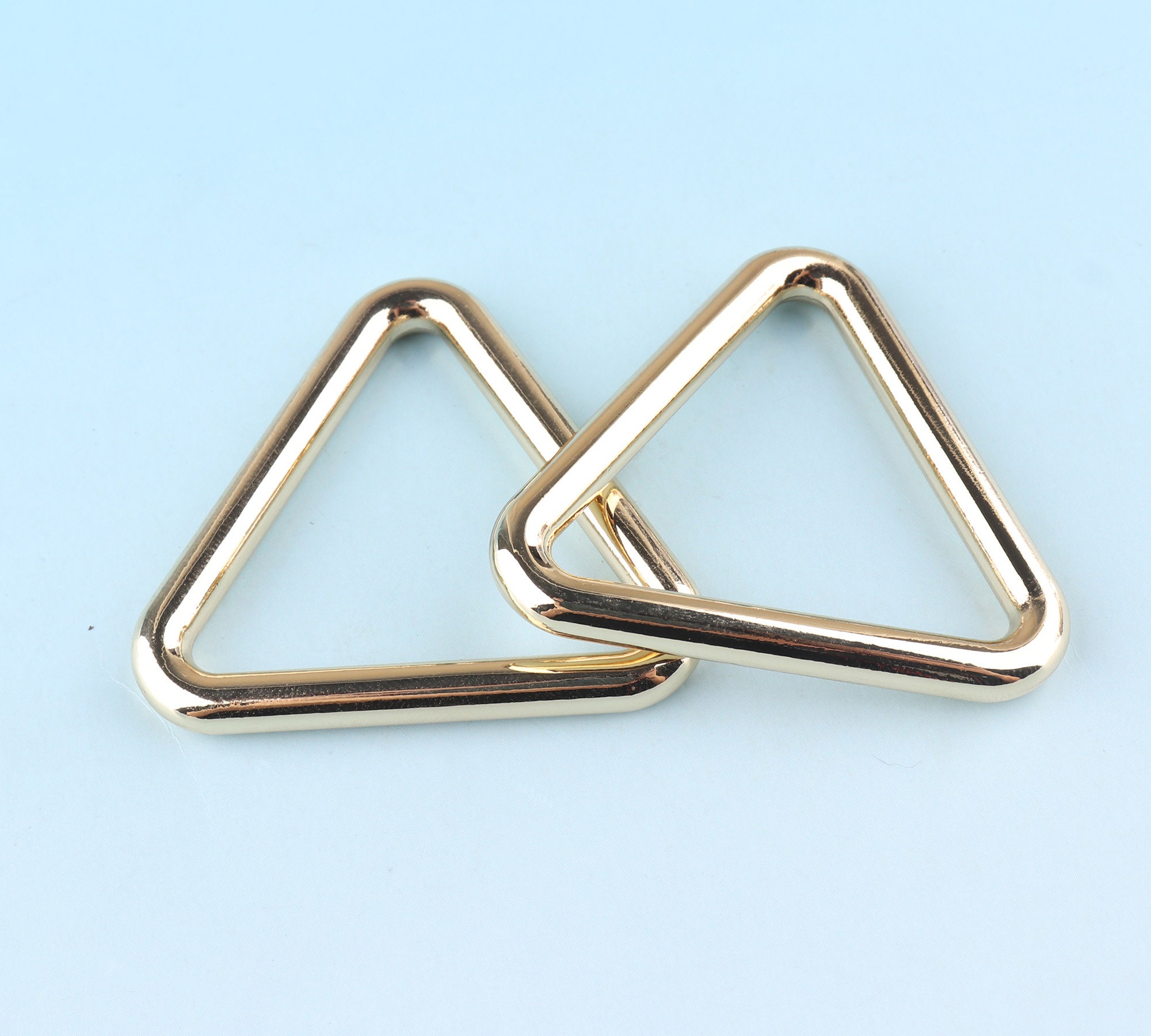 30 Piezas Hebillas Triangulares De Metal 38 Mm | Anillos En D De Aleación De Zinc Para DIY De Correas, Mochilas, Bolsos Y Cinturones