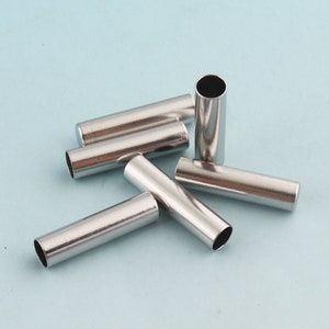 Shoelace Tips 4-10pcs 4mm Metal Aglets Tube Clasps Silver Shoelace Bullets Rope Cord Ends Cord Finish Ends Metal End Tips End Stopper
