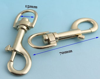 Large Swivel Clasp  Light Gold Snap hook 6pcs 70*15mm Metal Swivel hooks Lobster Clasp Bag Hardware Purse Notions