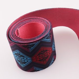 Colorful Webbing 5 yards 50 mm Webbing Strap Webbing belt Poly Webbing Soft Webbing Stripe Webbing Strap Purse Strap Canvas