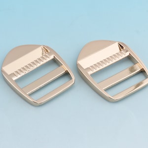 Strap Adjuster 6 pcs 30 mm Slider Buckle Suspender buckles Light gold Metal Release Buckle Tri Bar Buckles Gunmetal Buckle Bag Hardware