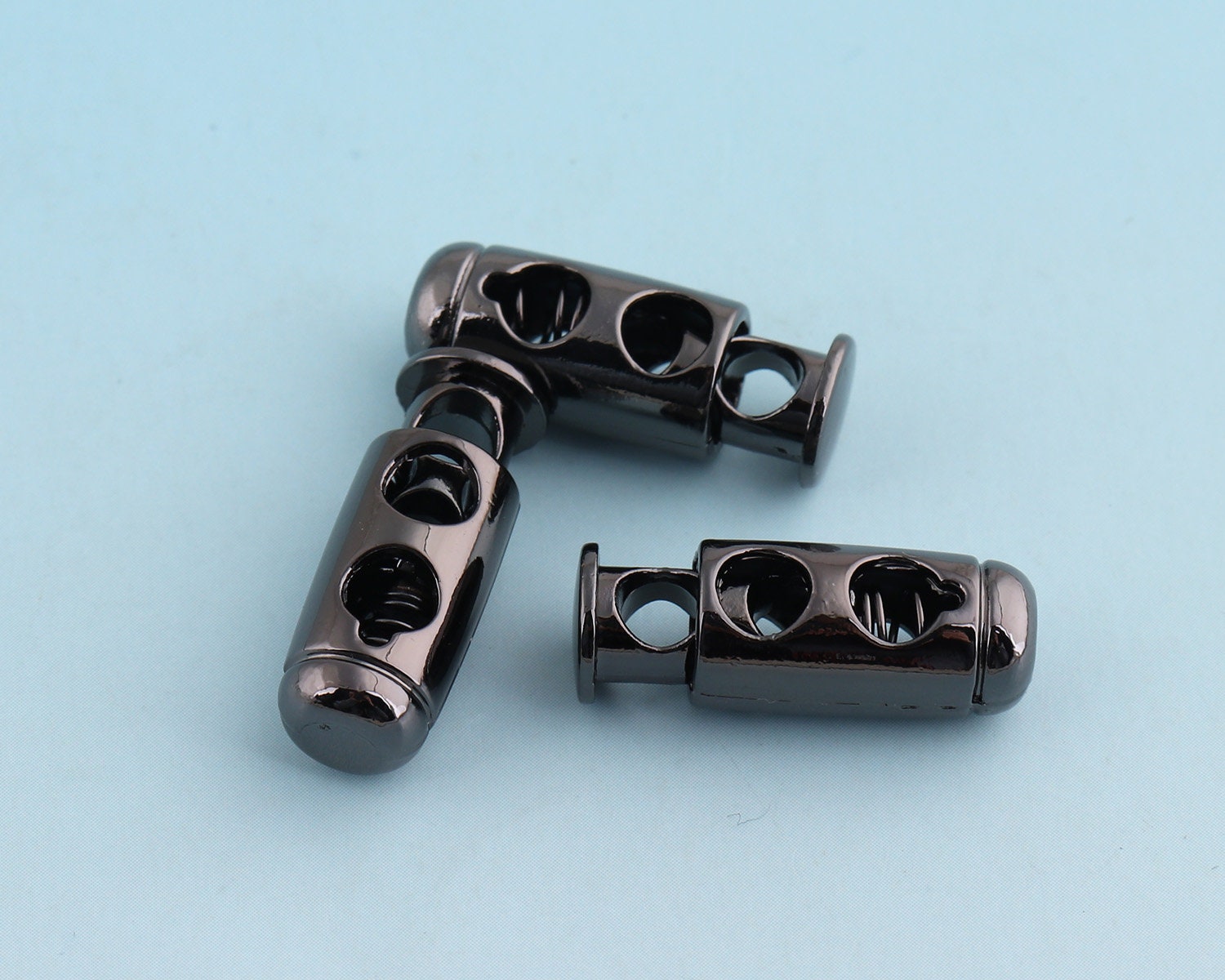 4mm Metal Cord Lock Gunmetal Toggle Cord Stopper Cord Toggle Etsy