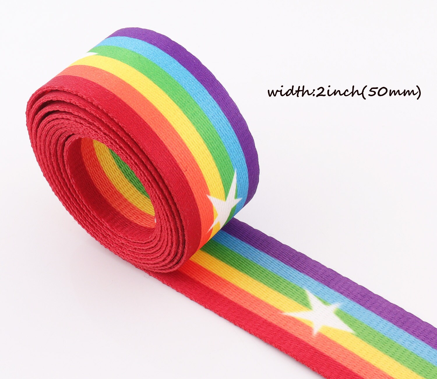 Webbed Ribbon Colorful Webbing Ribbon 3-10 Yards 38mm Soft Webbing Leash Webbing ...