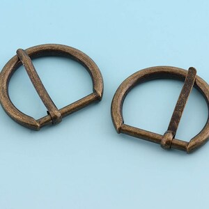 Slide Buckle Antique Bronze Belt Buckle 6pcs 22mm Arched Adjuster Buckle Strap Buckle Adjuster Slider Buckle Handbag Handware