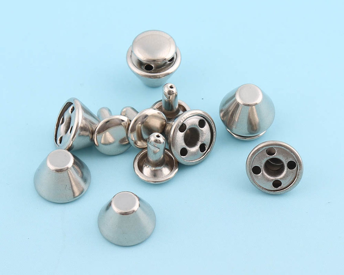 Silver Rivets Metal Grommet Rivet Button 30sets 119mm Double Etsy