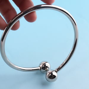 2pcs 3&quot; Silver Bag Handle Carry Rings Hexagonal Round Handbag Handle Screw Handbag clasp Purse Accessories
