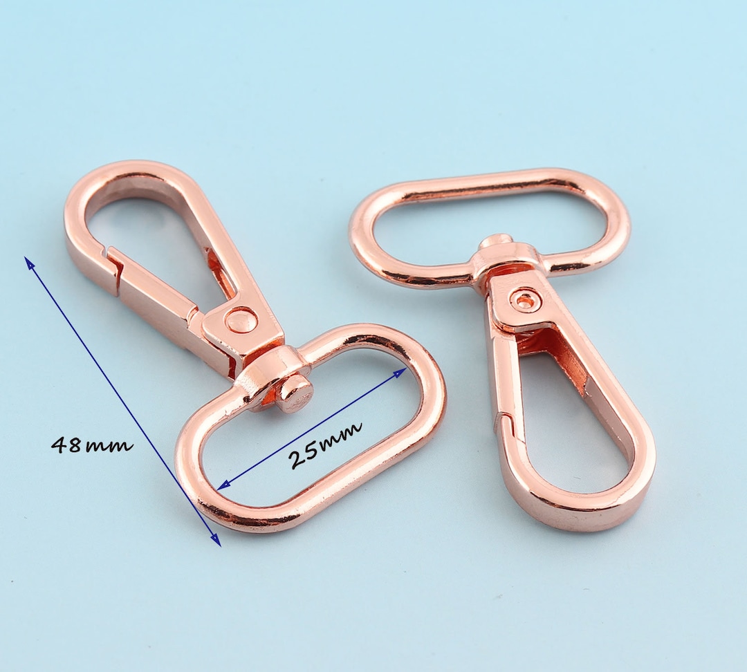 Uxcell Lot De 4 Fermoirs Pivotants, 32 Mm, Anneau En D, Mousquetons