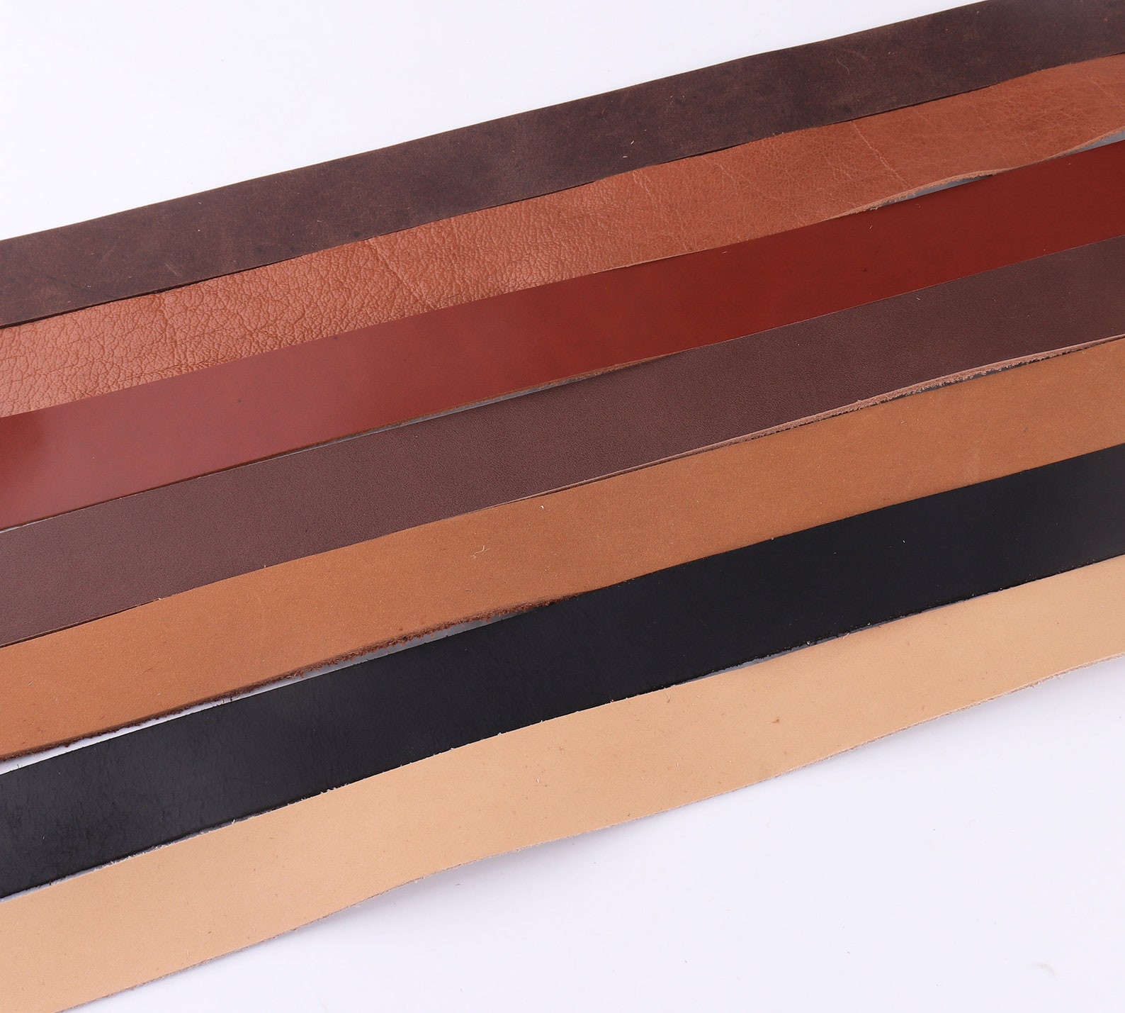 Strisce In Pelle Per Fai Da Te - 2 Pezzi, 100 Cm X 1 Cm, Rosso, Per Bracciali, Cinture E Accessori - Foto 11