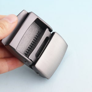 Webbing Belts buckles 38 mm Matte Gunmetal Belt Adjust buckles Belt Boys belt Webbing Fabric belt Canvas Webbing Trim Strap