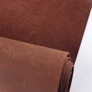 12&quot; Chocolate Genuine Leather sheets Natural Leather Pieces Cow Skin Leather Crafts Real Leather Supplies DIY Leather Scrap for Jewelry
