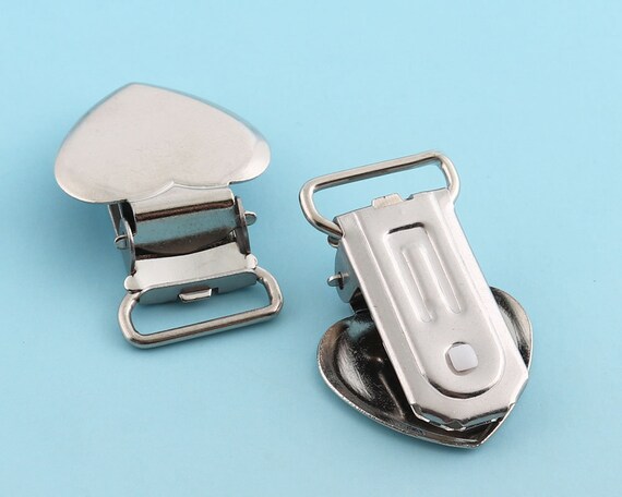 5//10//20X Insert Pacifier Metal Holder Suspender Clips Mitten For DIY Craft 10mm
