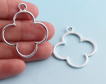 Flower Charms Or Pendant 10pcs 35mm Silver Leather Zip Puller Cute Puller Purse Making Hardware Notions Supplies