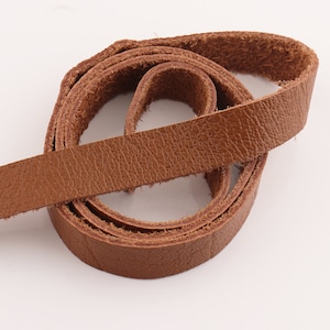 Lederband 1/2"(12mm) braun Lederstreifen echtes Leder Griffe Tasche Riemen Gürtelriemen natürliche Leder liefert