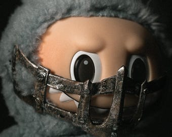 Madmax Labubu Mask, Movie Series, Madmax Mask, Tom Hardy, Handpaint, Original Design Art, Pop Mart