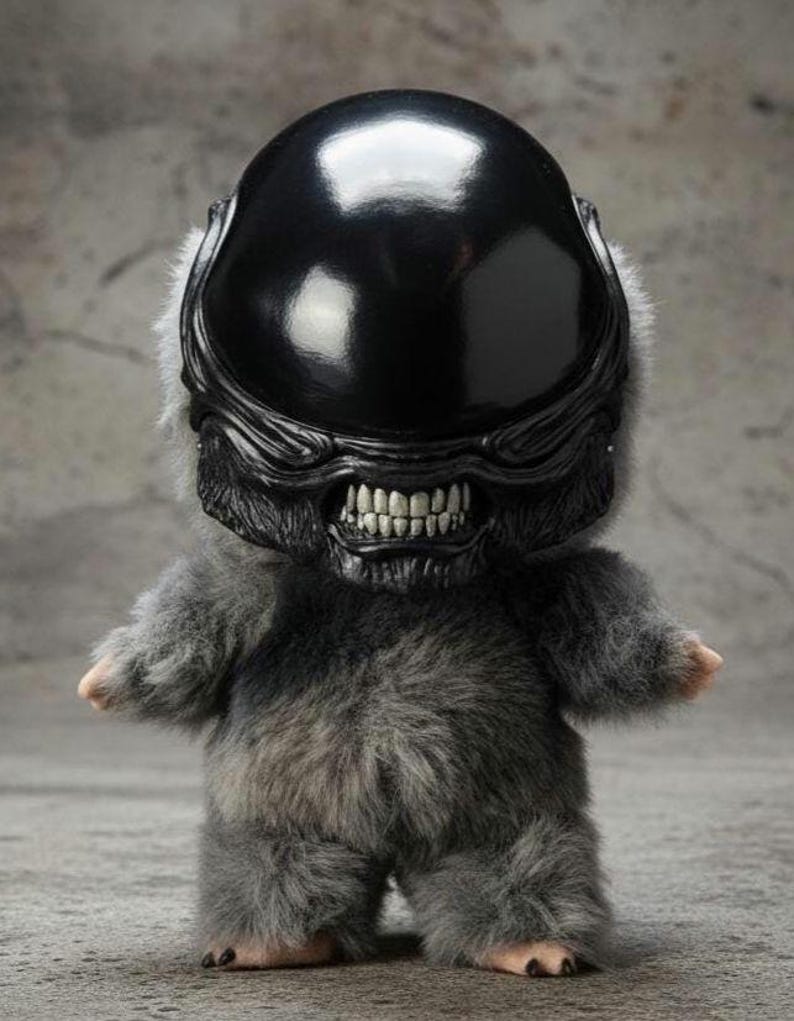 Alien Xenomorph Head Mask , Monster Mask, Original Design & Handpaint ...