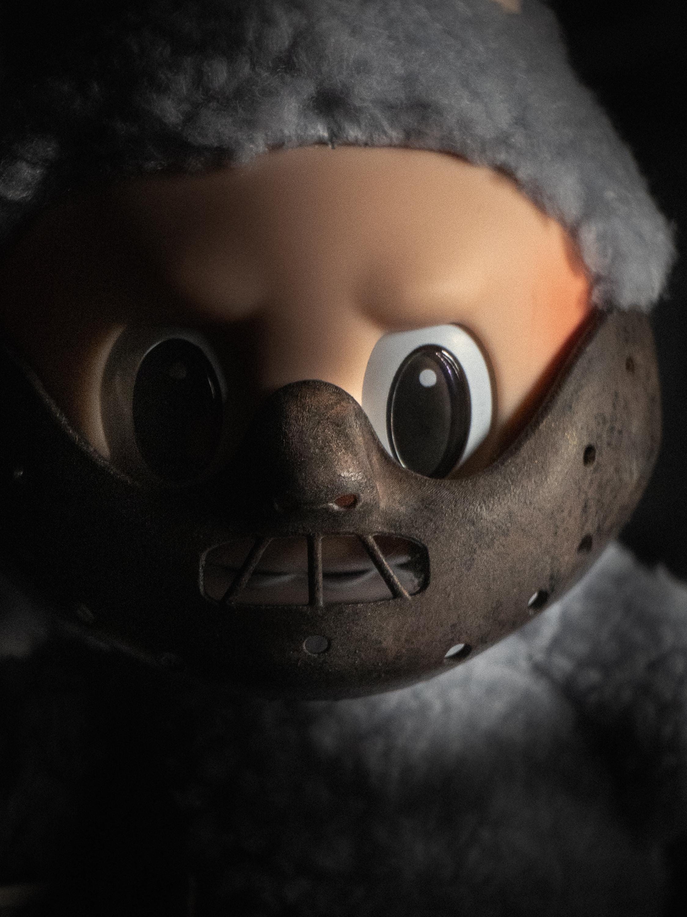 Hannibal Labubu Mask, Movie Series, Hannibal Mask, Handpaint, Silence of the Lambs, Original Design Art, Pop Mart
