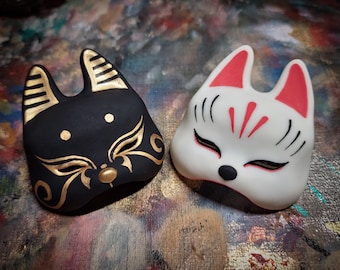 Labubu Mask, Japanese Fox Mask, Egypt Anubis Mask, Japaese Mask, Handpaint, Original Design Art, Pop Mart