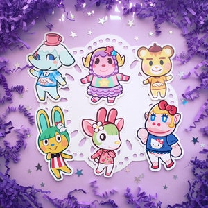 以下が含まれることがあります： カラフルな動物キャラクターのステッカー10枚セット。ステッカーには、ウサギ、犬、猫、キツネ、クマなど、さまざまな動物キャラクターが描かれています。ステッカーは、手帳、ノートパソコン、水筒などに遊び心を加えるのに最適です。