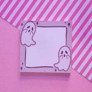 Handmade Tear Away Memo Pads - Ghosties