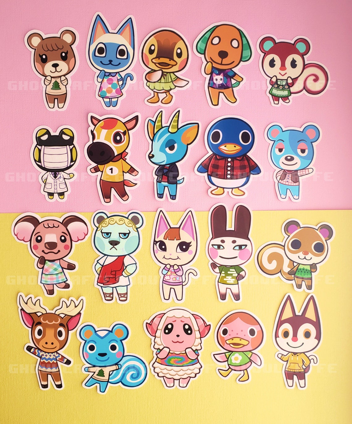 Animal Crossing Stickers New Horizons Villagers 103 Etsy