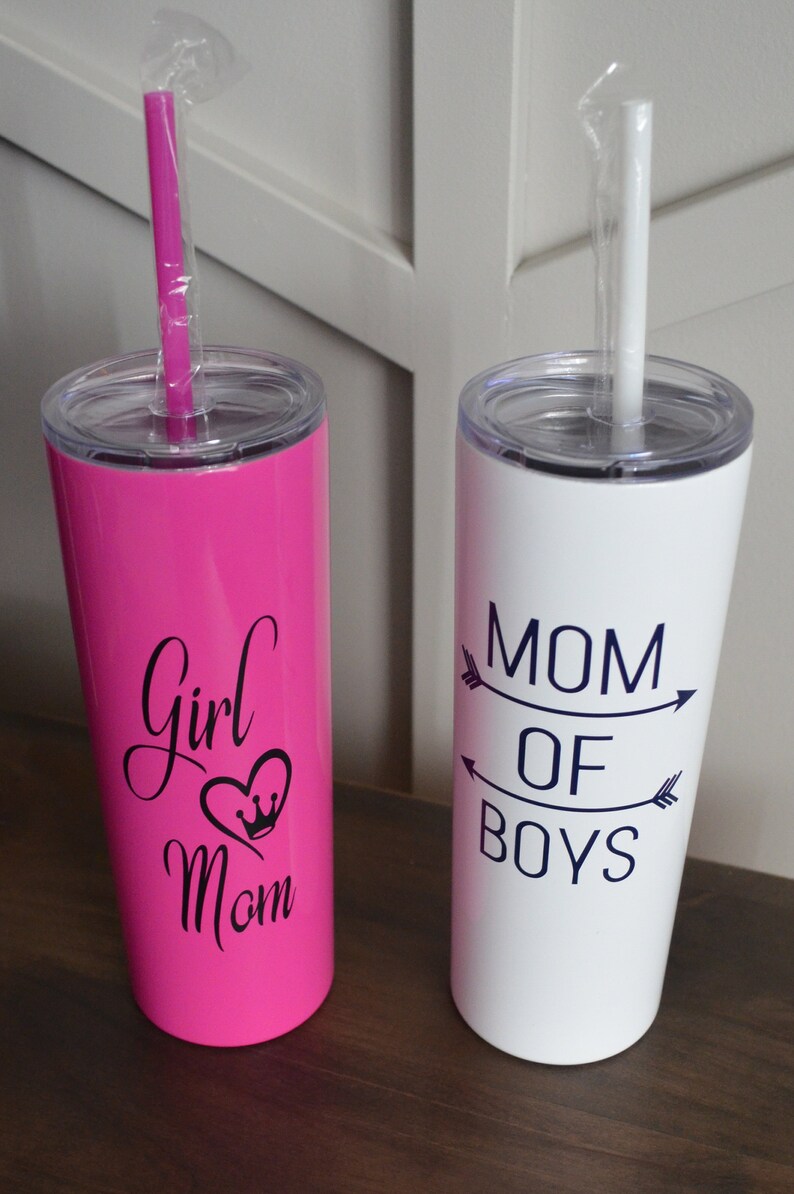 Girl Mom Tumbler Mom of Boys Tumbler Personalized Tumbler Etsy