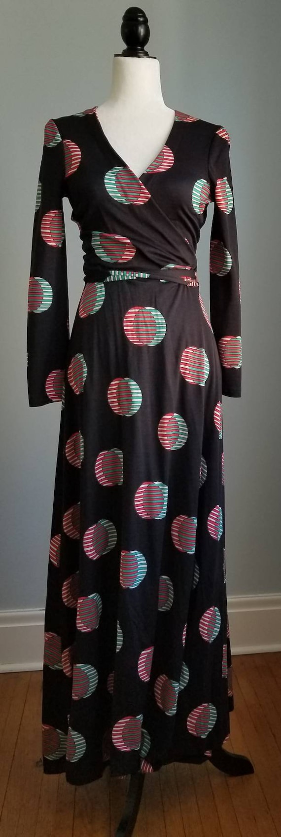 Wrap Dress, Vintage DVF, DVF Wrap Dress, 70's Maxi