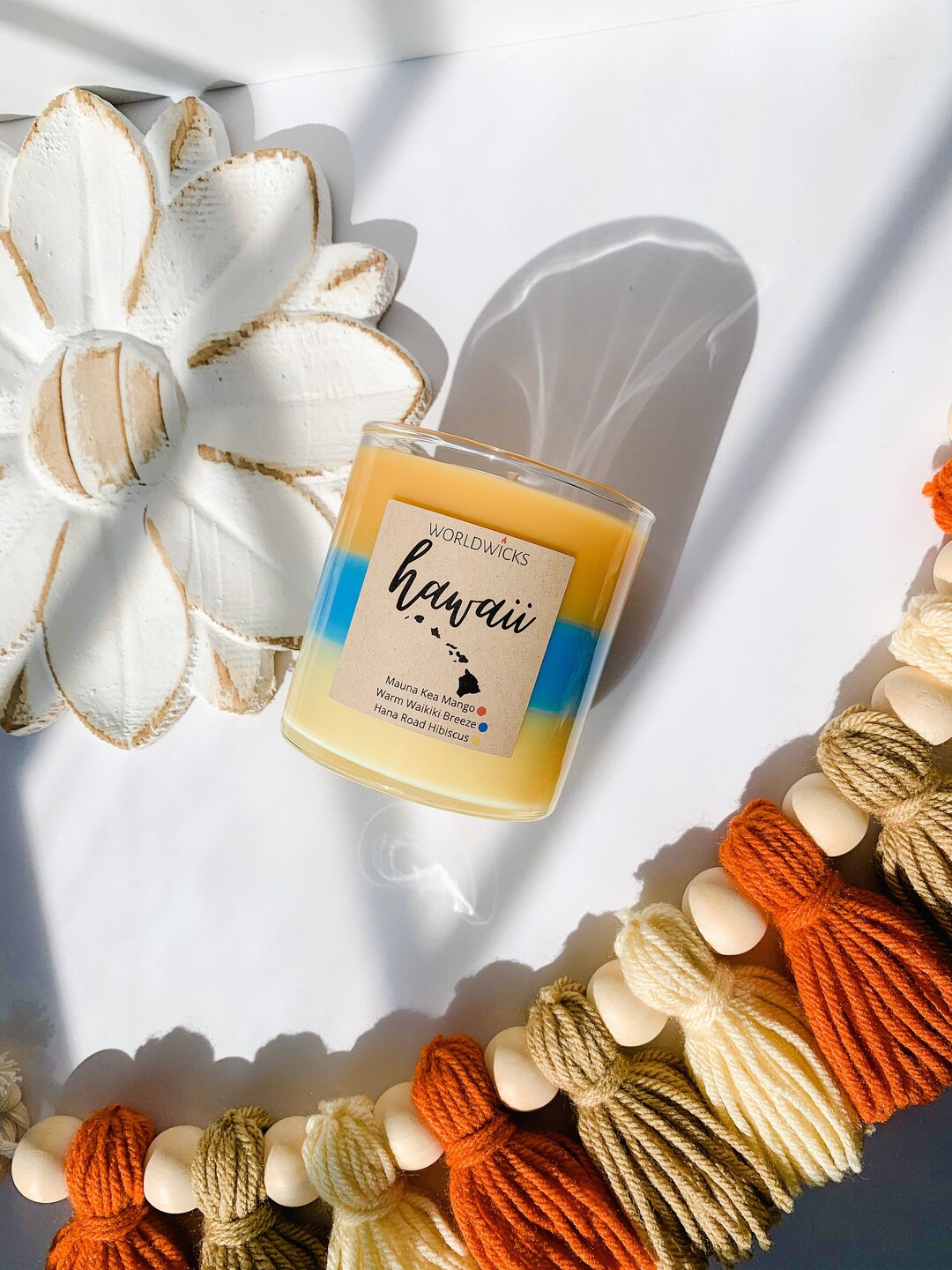 Hawaii Triple Scented State Candle, Housewarming, Moving Gift