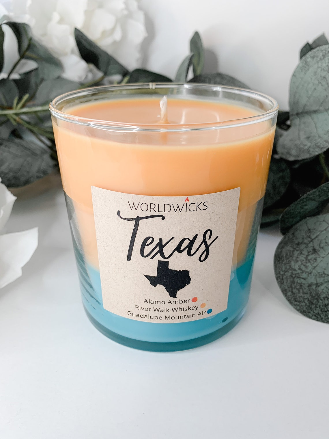 Texas Scented Candle Triple Scented State Candle Etsy