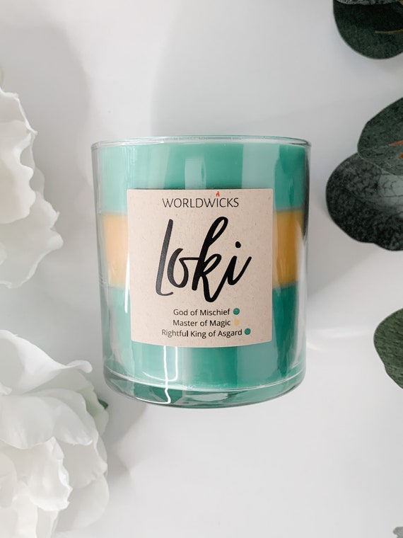 Loki Inspired Candle Triple Scented Marvel Candle Marvel TV Etsy