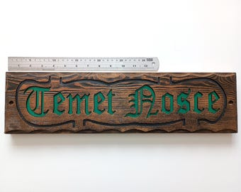 Temet Nosce plaque sign from The Matrix reproduction - Know Thyself