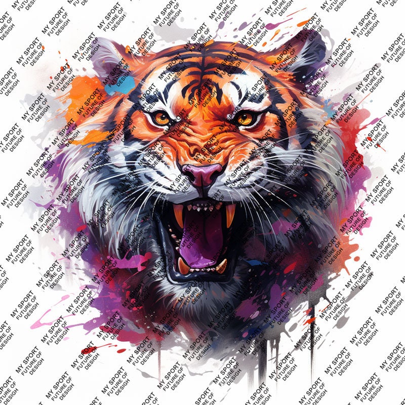 4 Tattoo Tiger Vector Collection | Posters | Sublimation | T-shirts ...