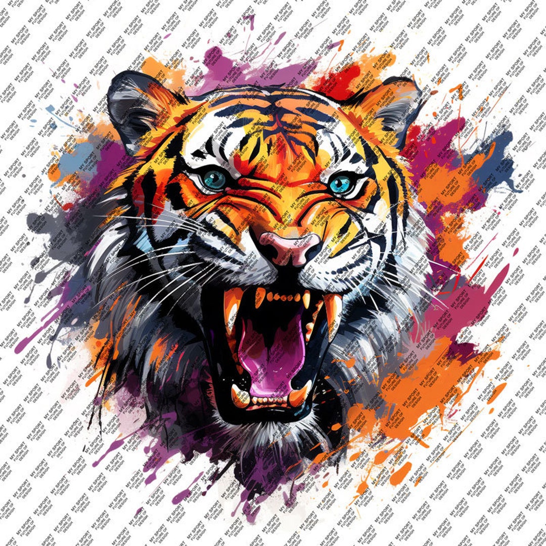 4 Tattoo Tiger Vector Collection | Posters | Sublimation | T-shirts ...