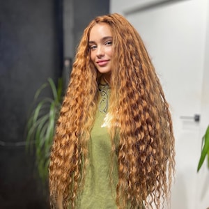 Synthetic curly dreadlocks brown extensions double ended dreads boho style full set curly handmade dreads